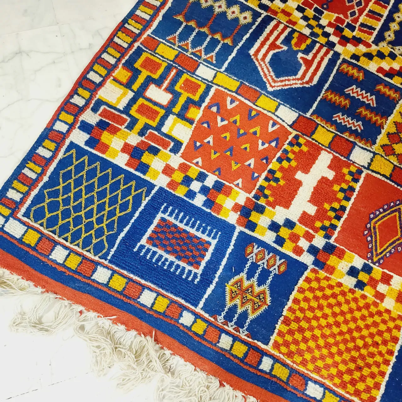 Taznakht Vintage Moroccan Berber Rug 7'x10' - Image 5