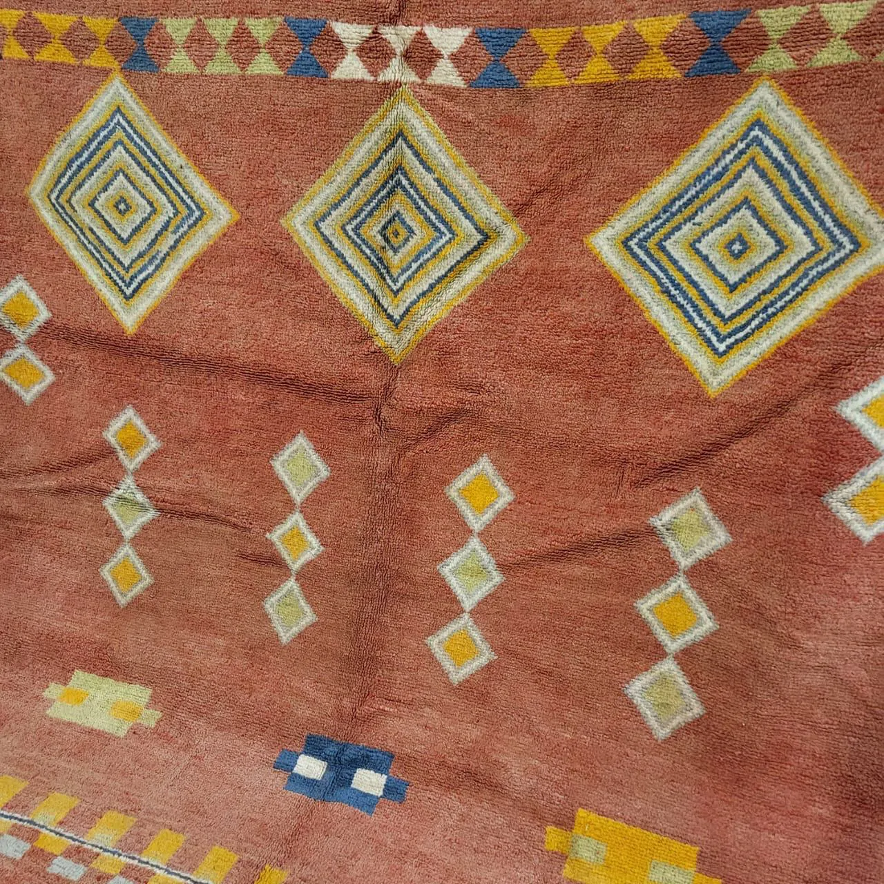 Taznakht Vintage Moroccan Berber Rug 7'x10' - Image 3