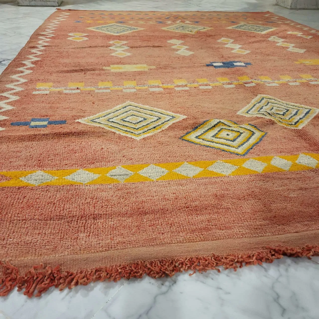Taznakht Vintage Moroccan Berber Rug 7'x10' - Image 10