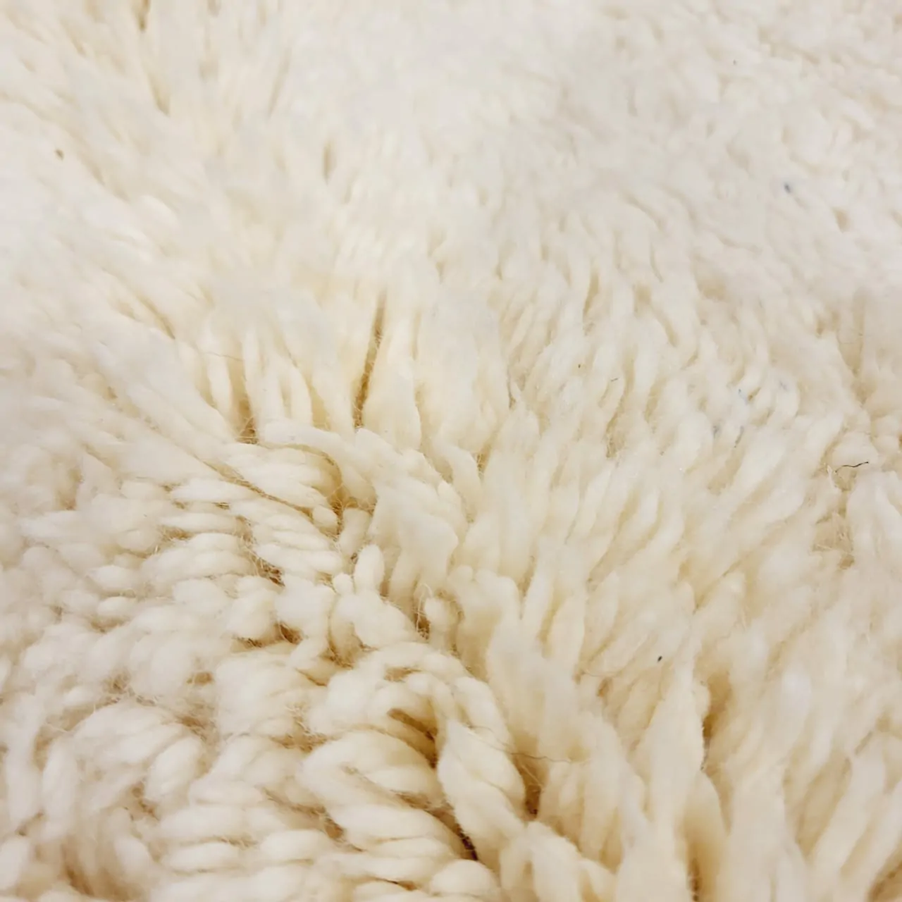 Shag Handmade Beni Ourain Rug Black Diamond Pattern 10'x10' - Image 8