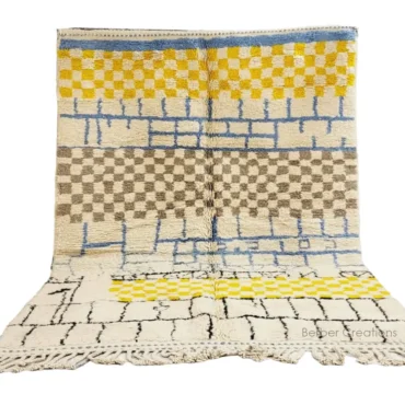 Shag Moroccan Beni Ourain Berber Rug  7’x10′