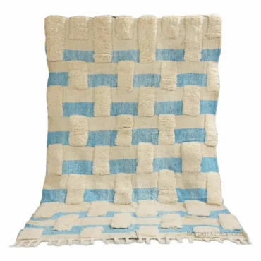 Shag Moroccan Beni Ourain Berber Rug 5’x8′