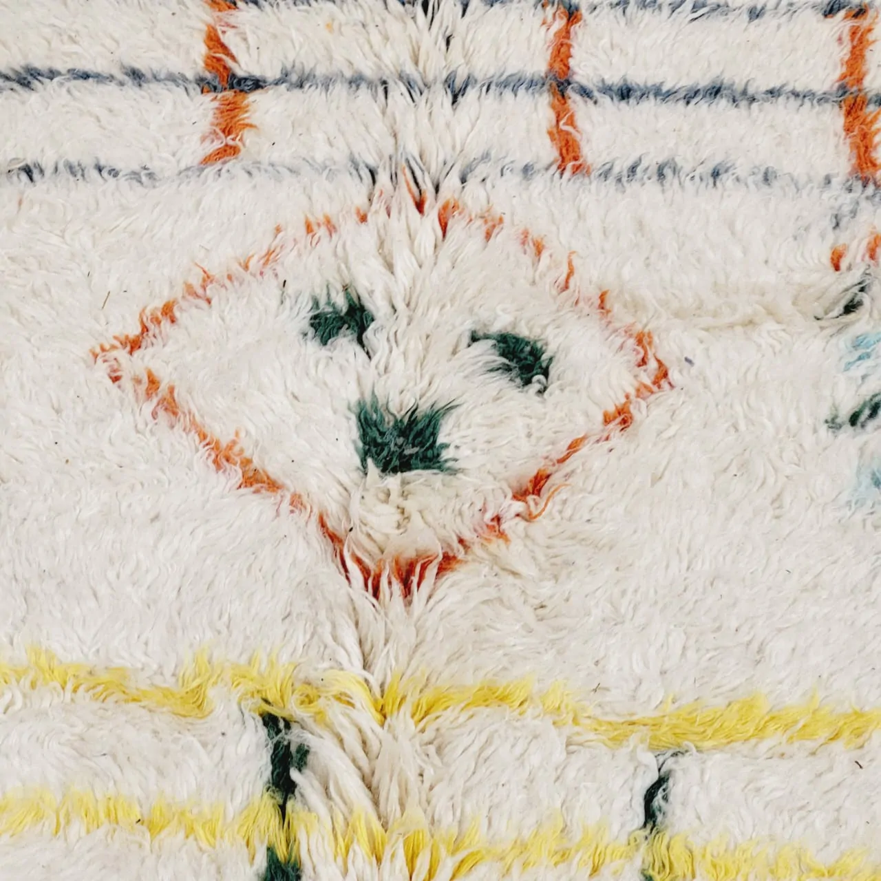 Shag Tribal Moroccan Berber Wool Rug 10’x11′