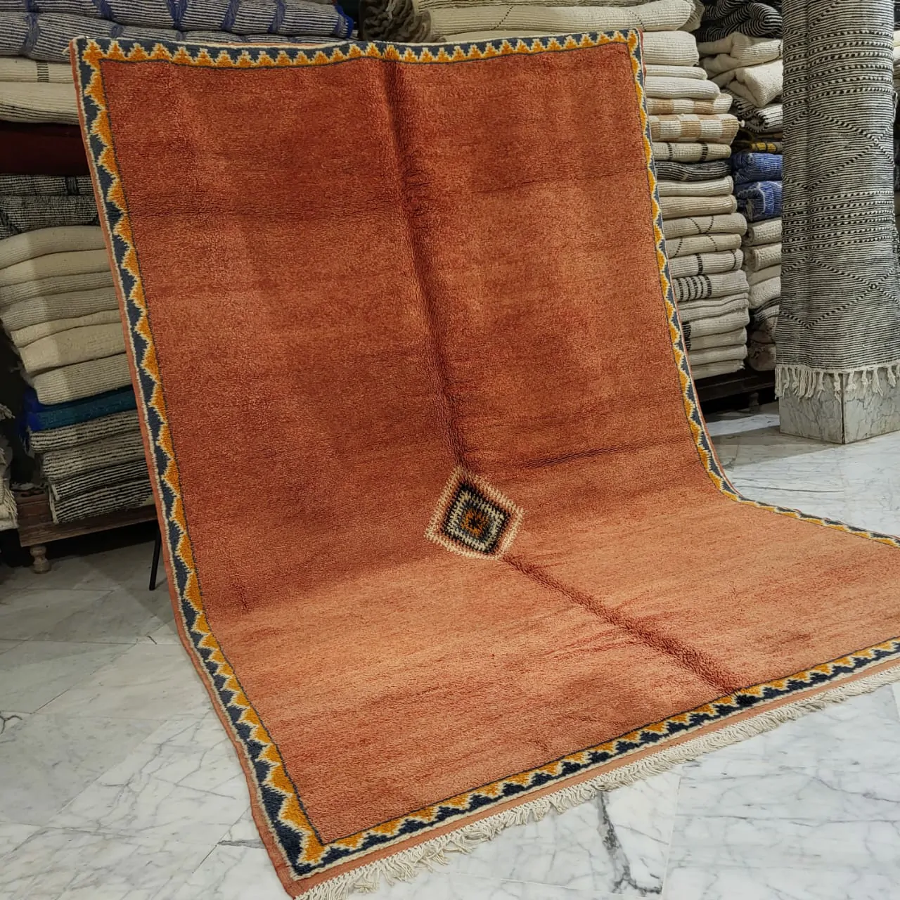 Vintage Moroccan Berber Rug 7'x10' - Image 4