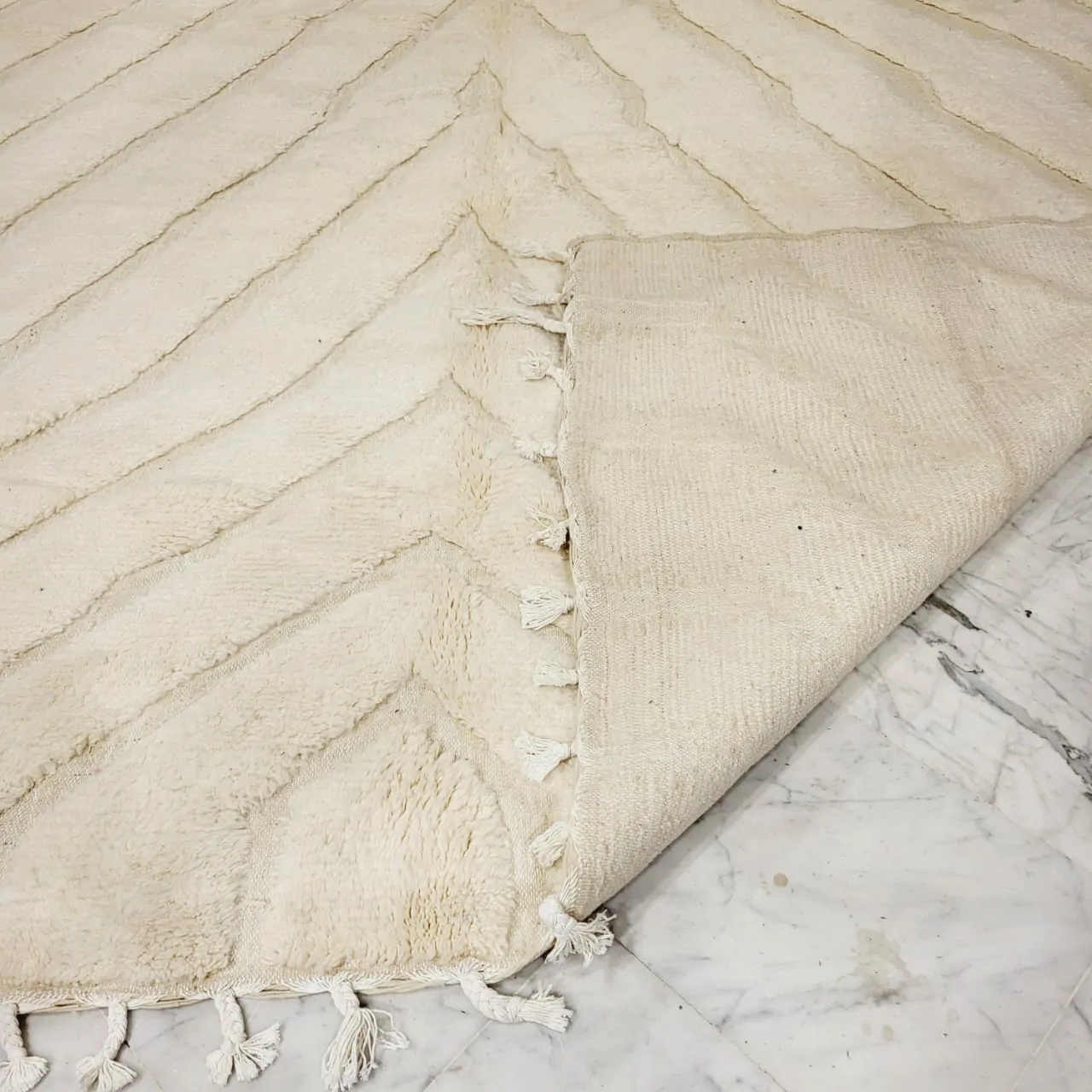 Large Shag Handmade Beni Ourain Rug 10’x14′