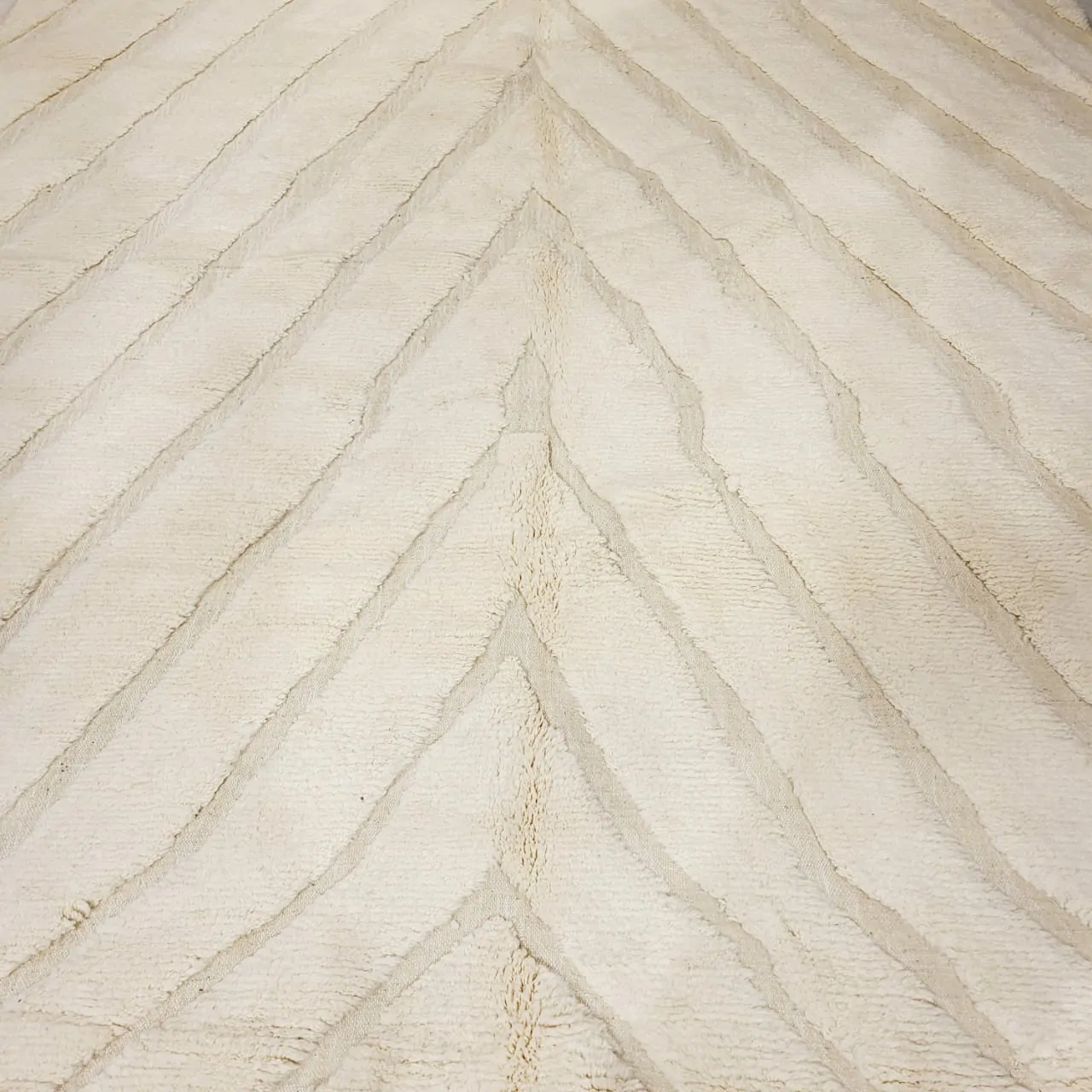 Large Shag Handmade Beni Ourain Rug 10'x14' - Image 4