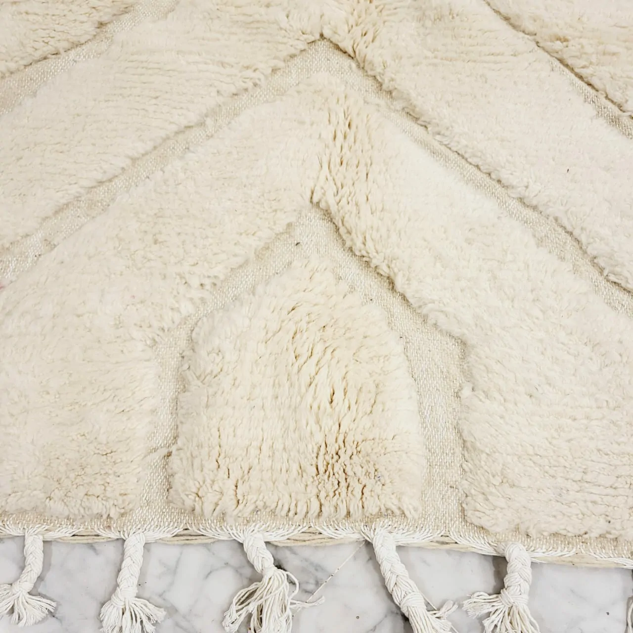 Large Shag Handmade Beni Ourain Rug 10'x14' - Image 7