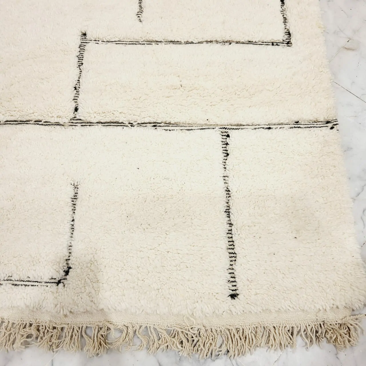 Shag Moroccan Beni Ourain Berber Rug 11’x13′