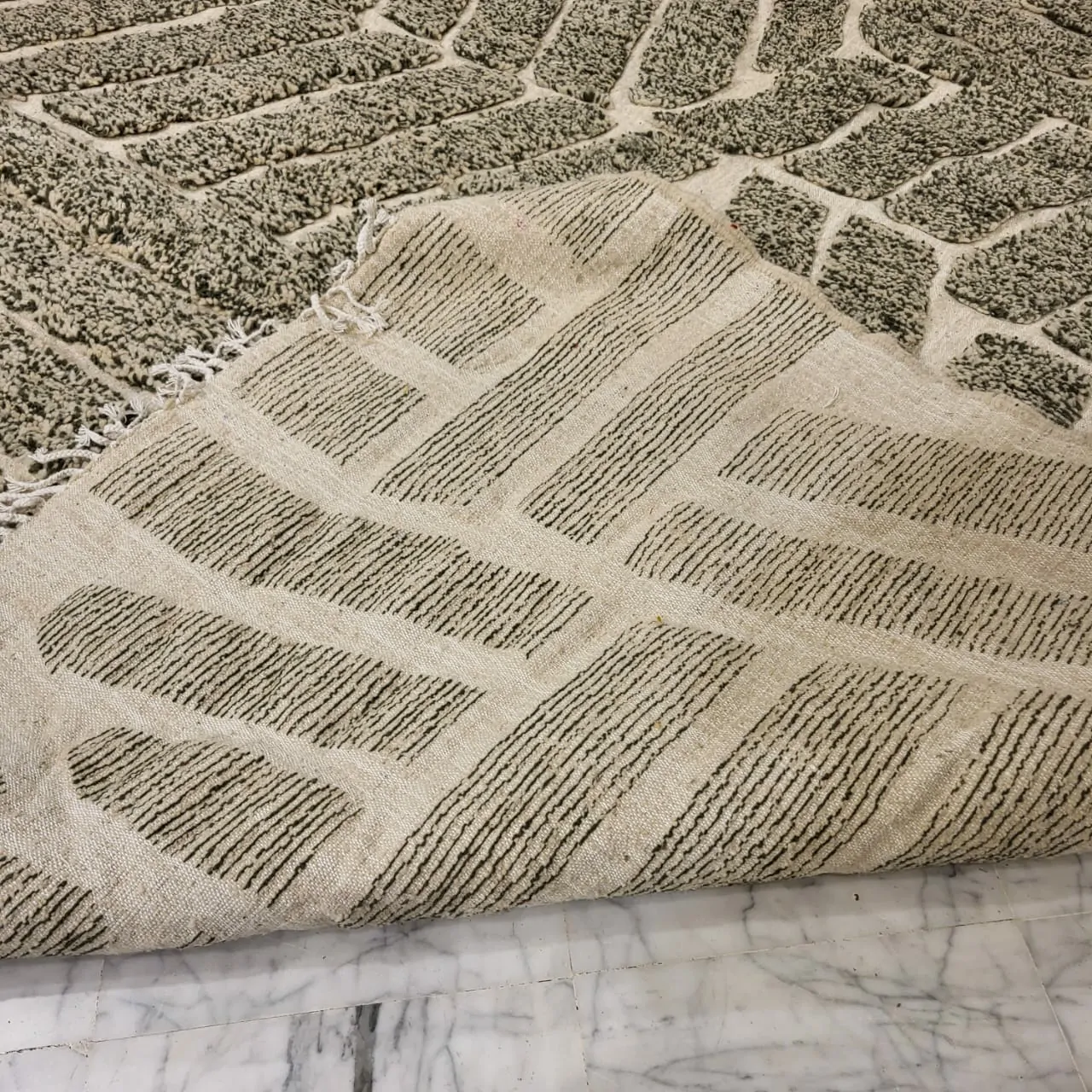 Shag Handmade Beni Ourain Rug 10'x13' - Image 12