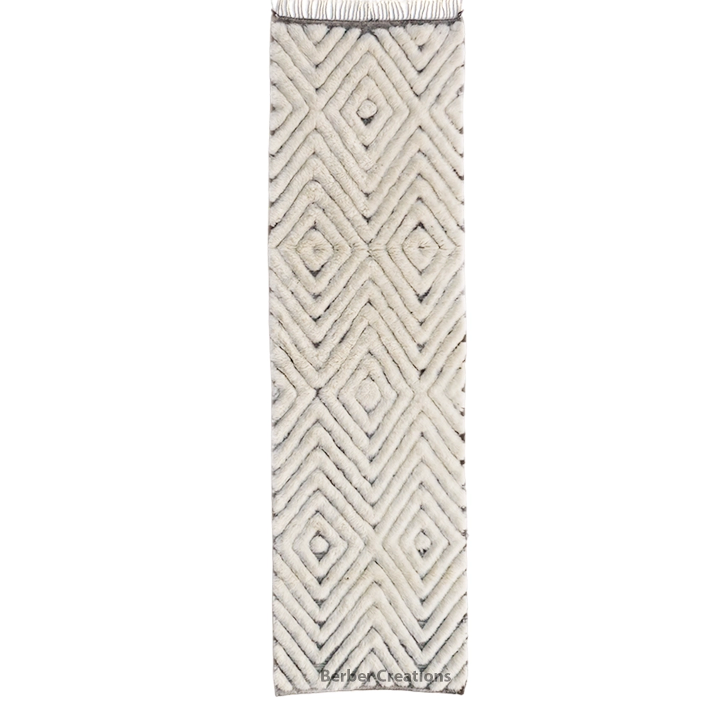 moroccan berber runner rug textured