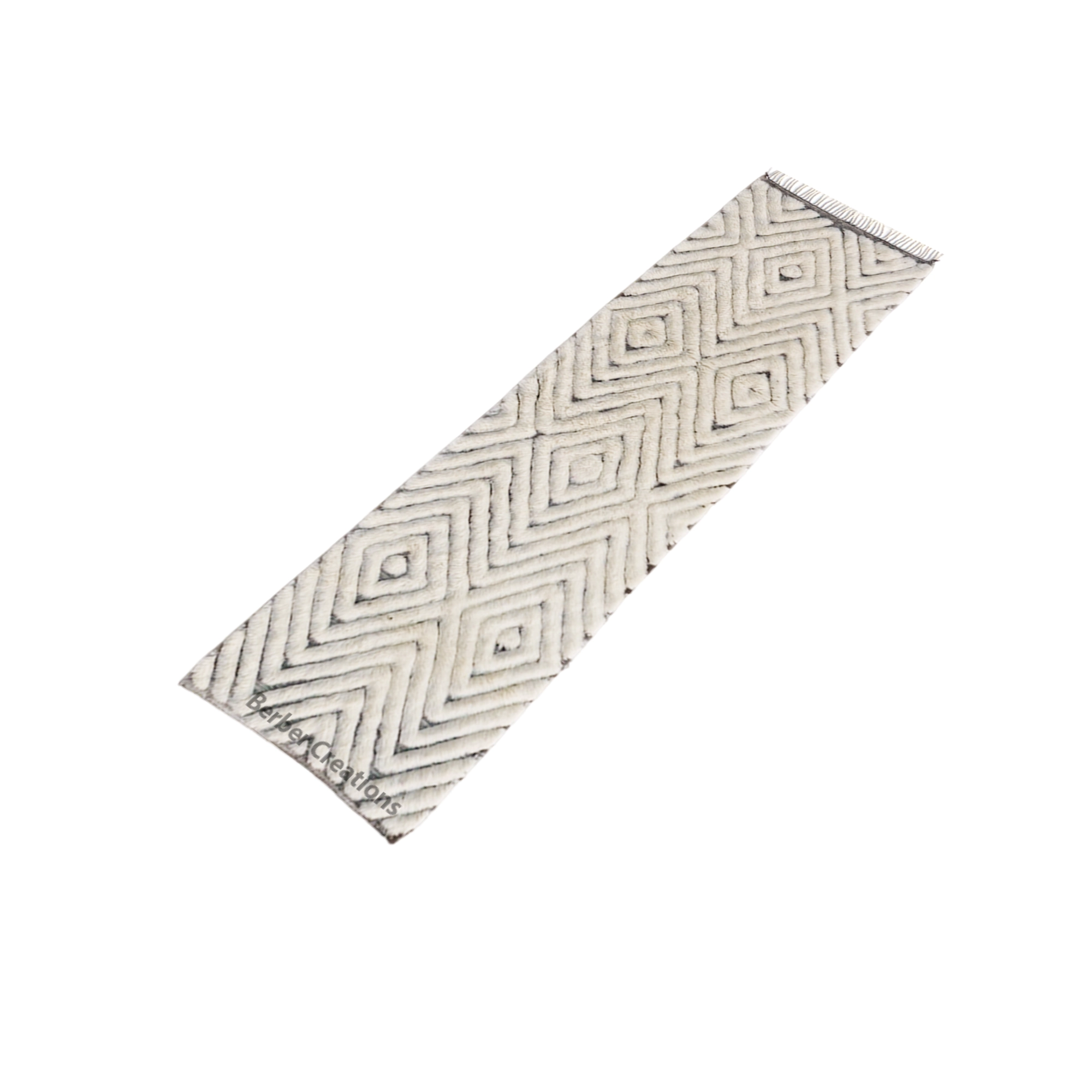 Textured Moroccan Runner Wool Rug  RR0006