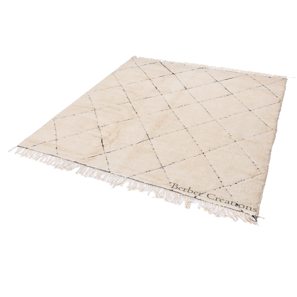 Handwoven Berber Beni Wool Rug