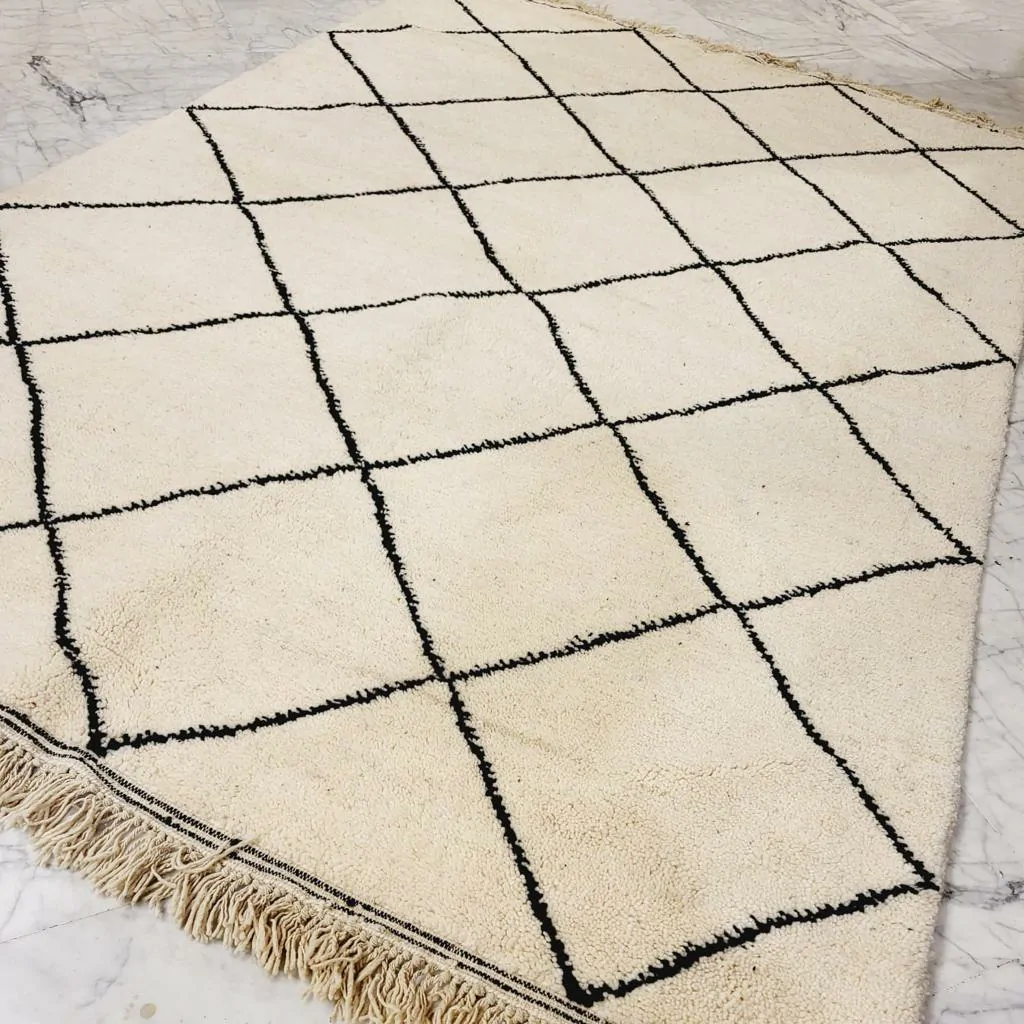 Shag Handmade Beni Ourain Rug 7'x10' - Image 9