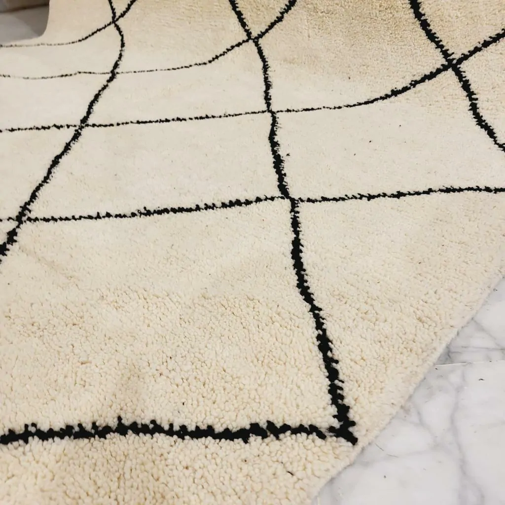 Shag Handmade Beni Ourain Rug 7'x10' - Image 5