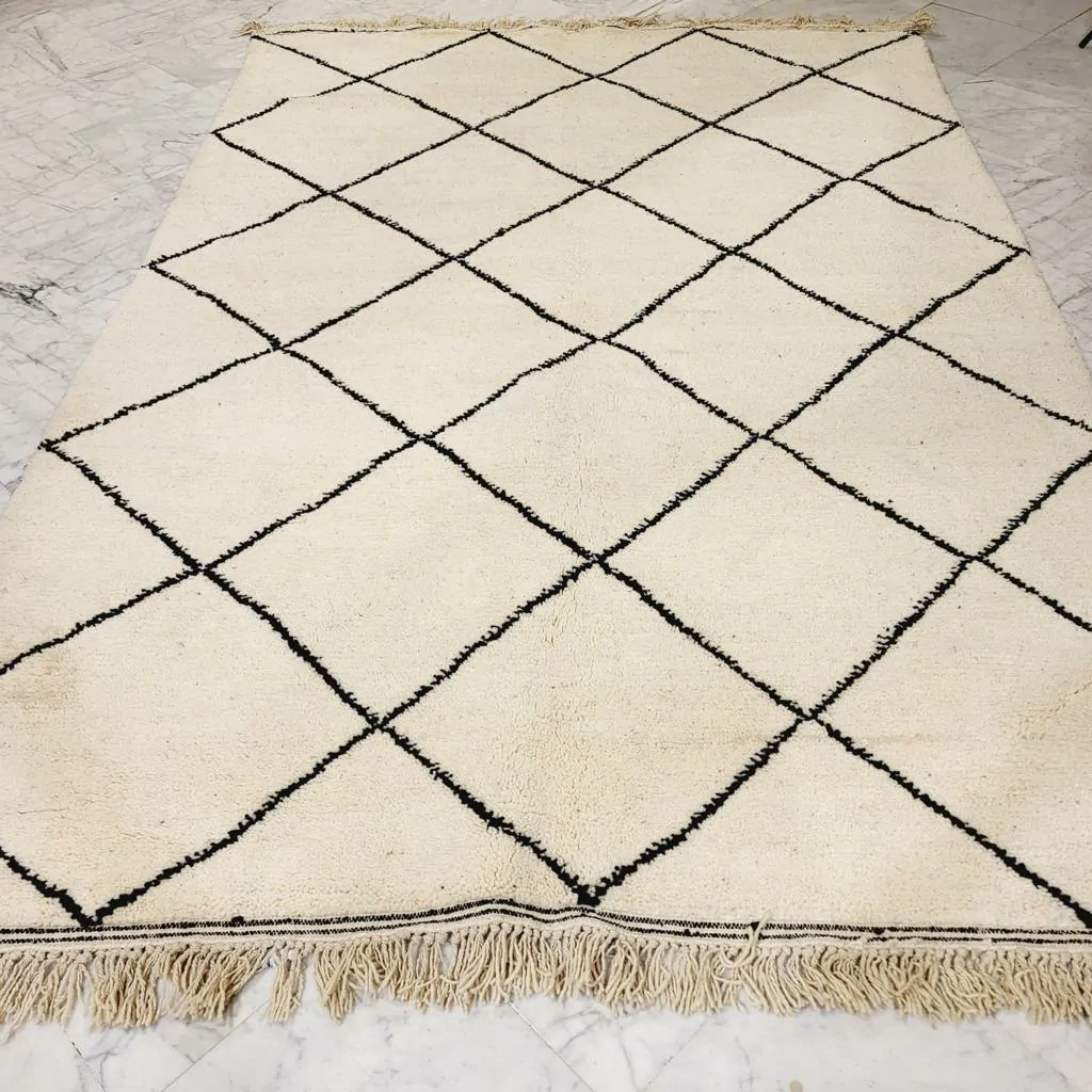 Shag Handmade Beni Ourain Rug 7'x10' - Image 6
