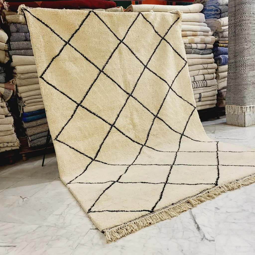 Shag Handmade Beni Ourain Rug 7'x10' - Image 7