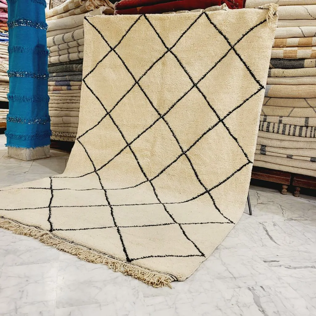 Shag Handmade Beni Ourain Rug 7'x10' - Image 8