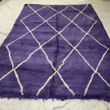 Shag Beni Ourain Moroccan Rug 7’x10′