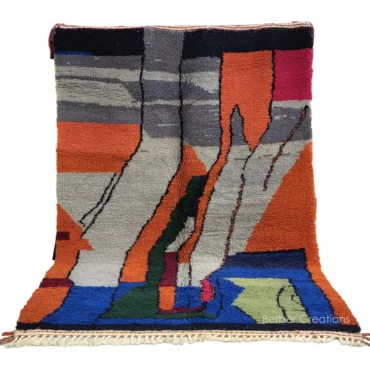 Shag Moroccan Abstract Berber Rug Boho Style 6’x8′