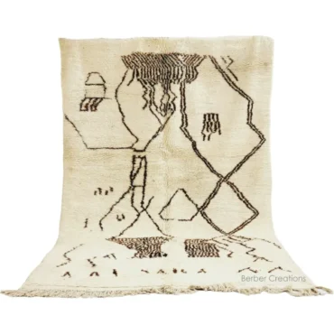 Shag Moroccan Azilal Wool Rug Boho Style 6’x10′