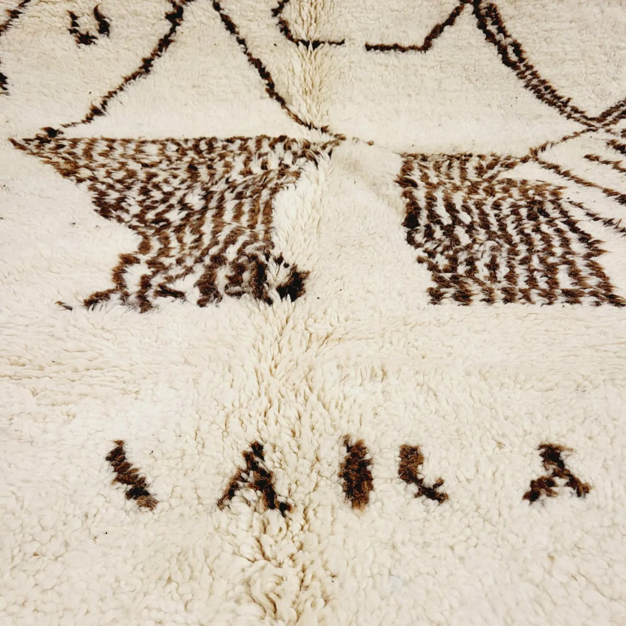 Shag Moroccan Azilal Wool Rug Boho Style 6’x10′