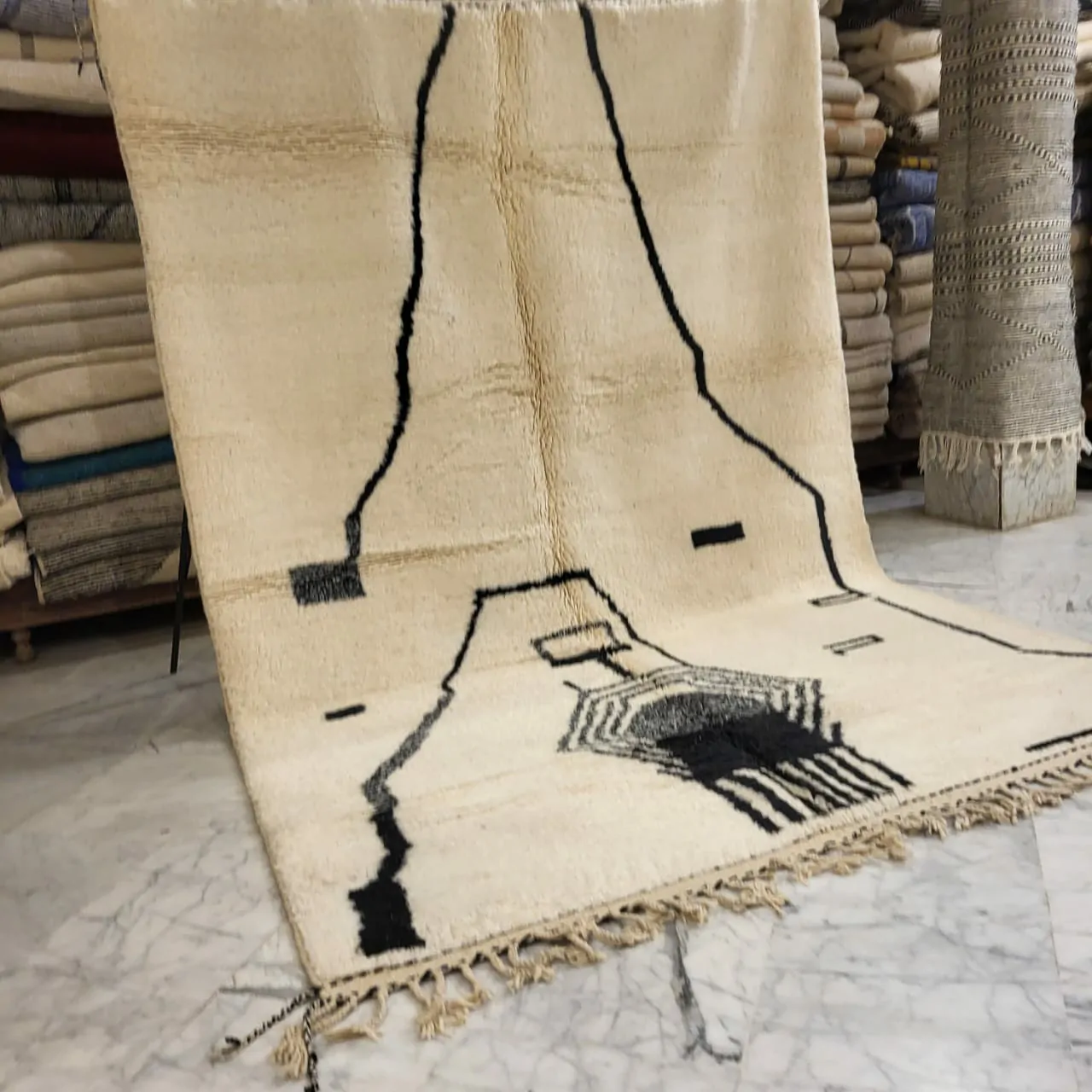 Shag Tribal Moroccan Abstract Rug 7'x10' - Image 10