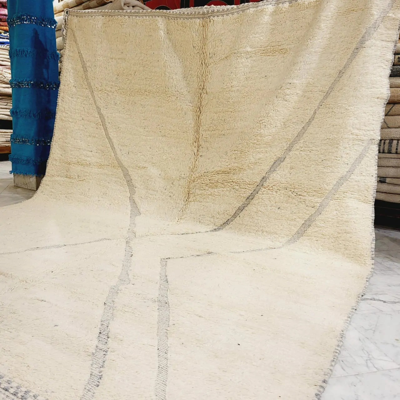 Shag Handmade Beni Ourain Rug 10'x14' - Image 6