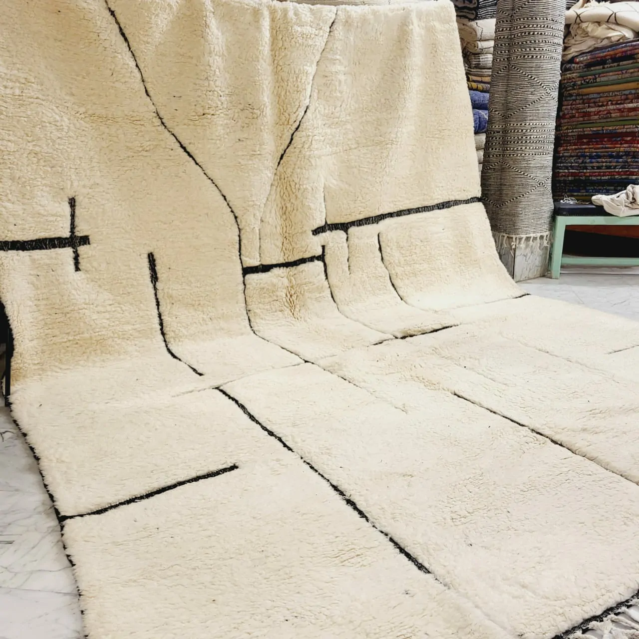 Shag Handmade Beni Ourain Rug 10'x14' - Image 11