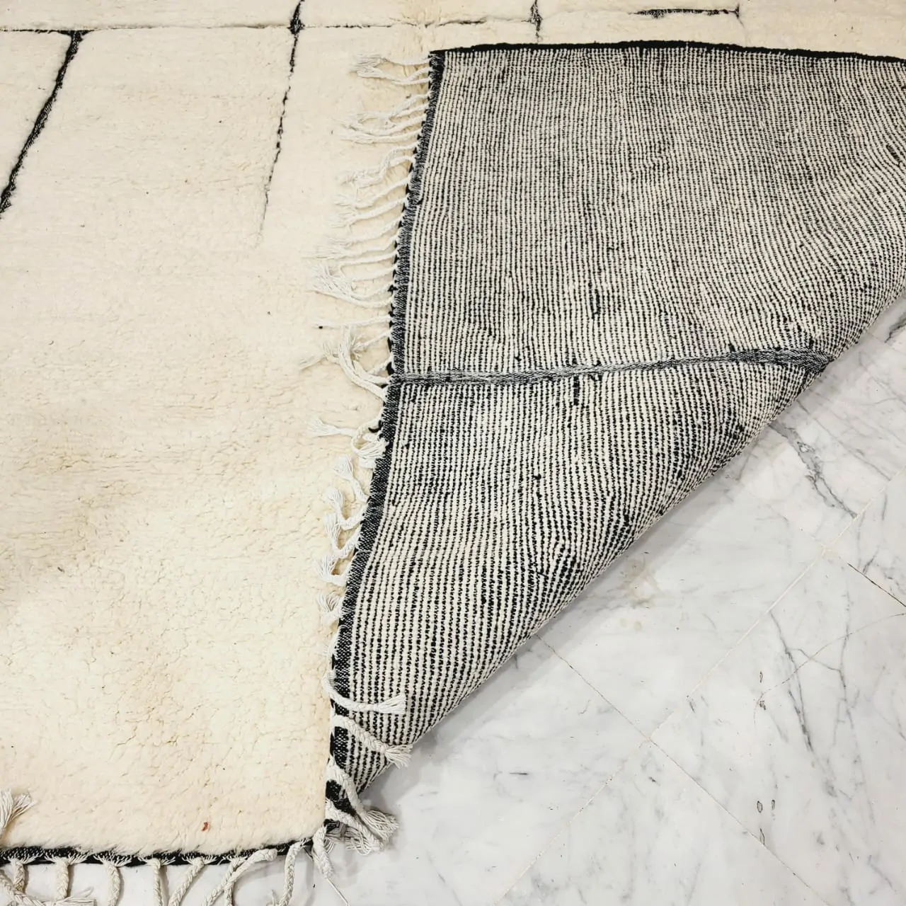 Shag Handmade Beni Ourain Rug 10'x14' - Image 4