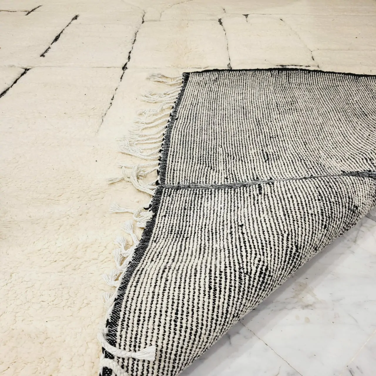 Shag Handmade Beni Ourain Rug 10'x14' - Image 6