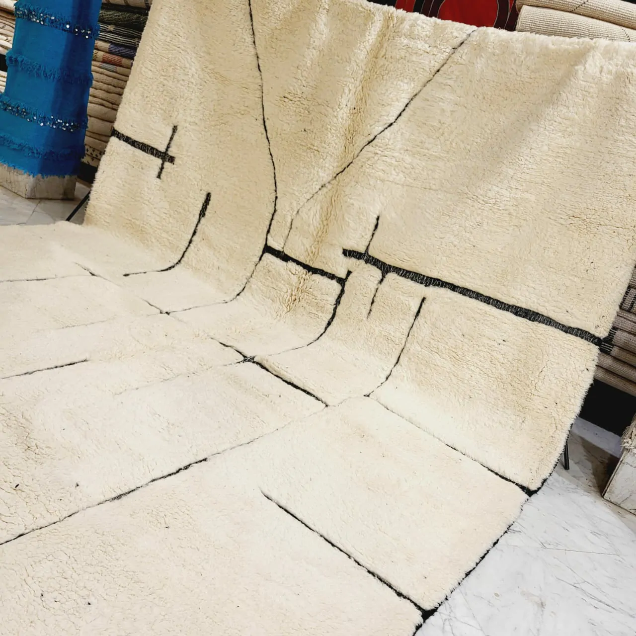 Shag Handmade Beni Ourain Rug 10'x14' - Image 8