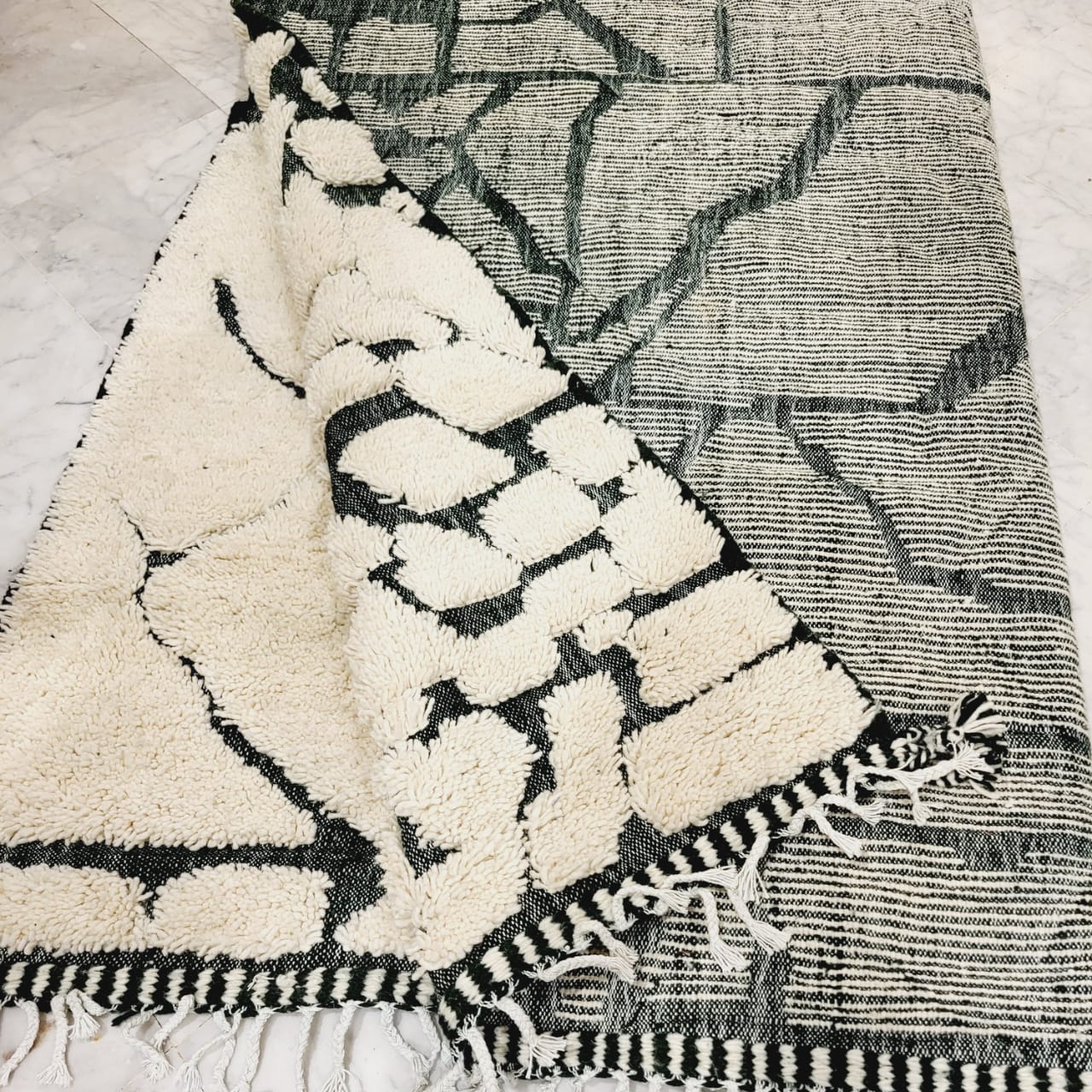 Shag Handmade Beni Ourain Rug 8'x12' - Image 6