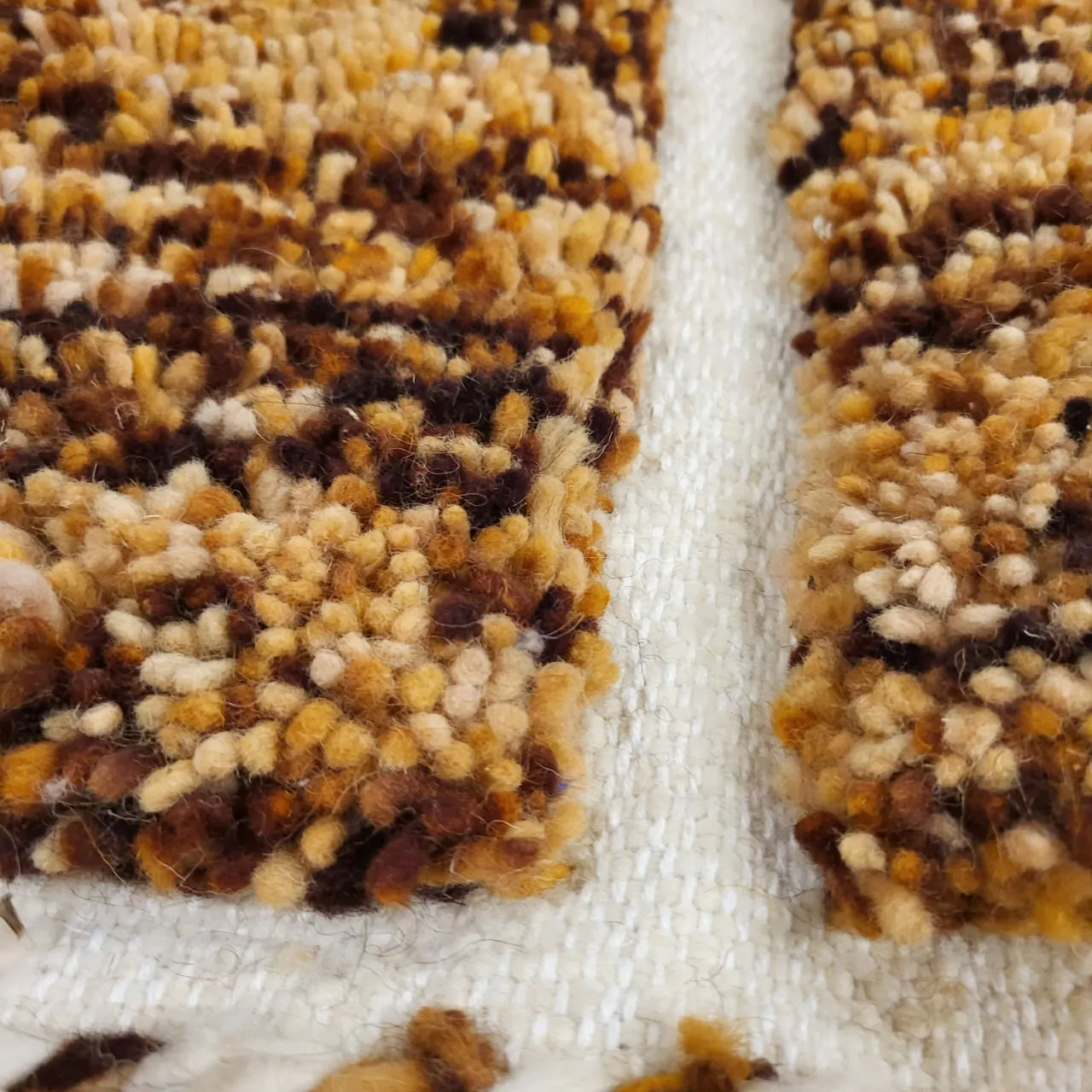 Shag Moroccan Beni Ourain Wool Rug Brown 7’x10′