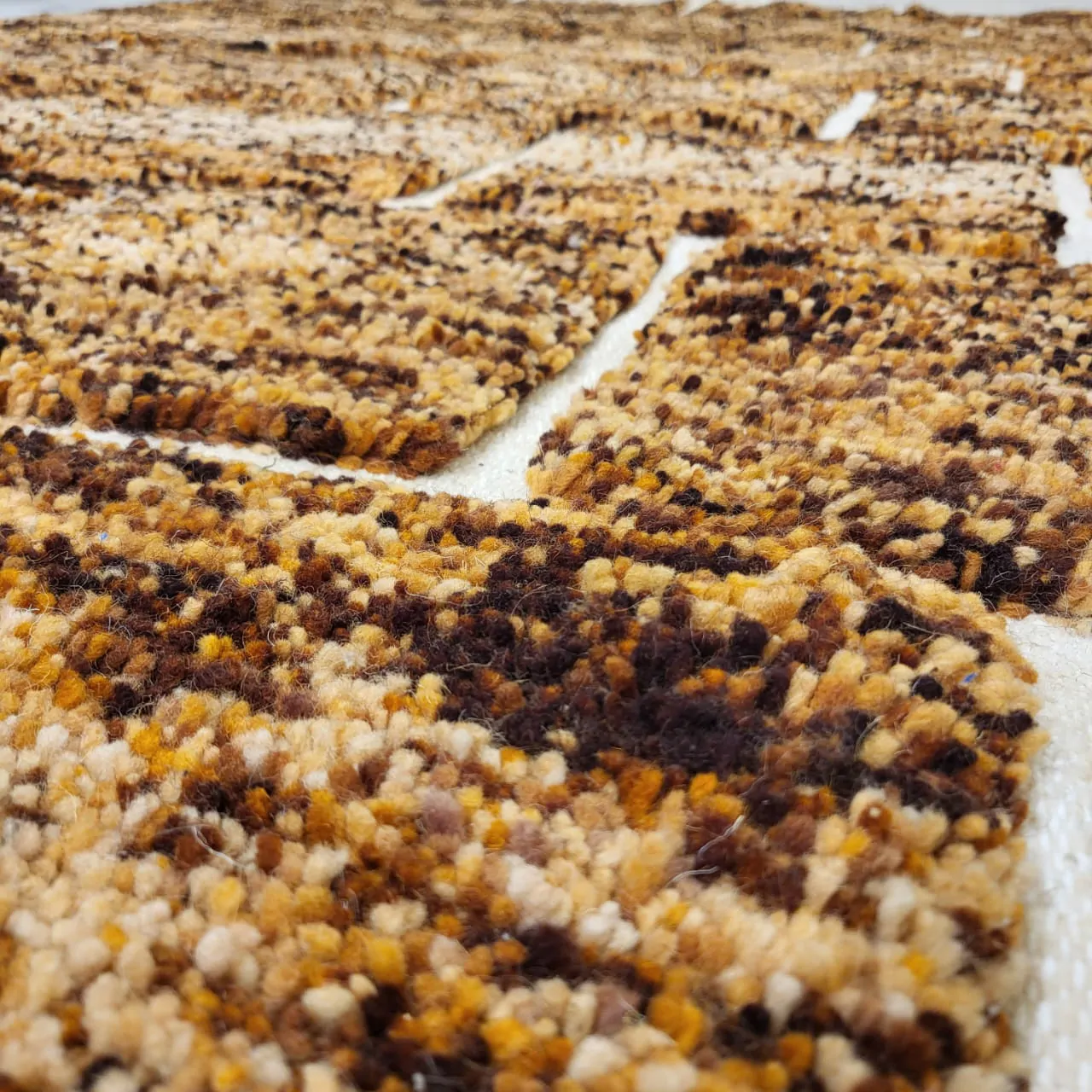 Shag Moroccan Beni Ourain Wool Rug Brown 7'x10' - Image 12