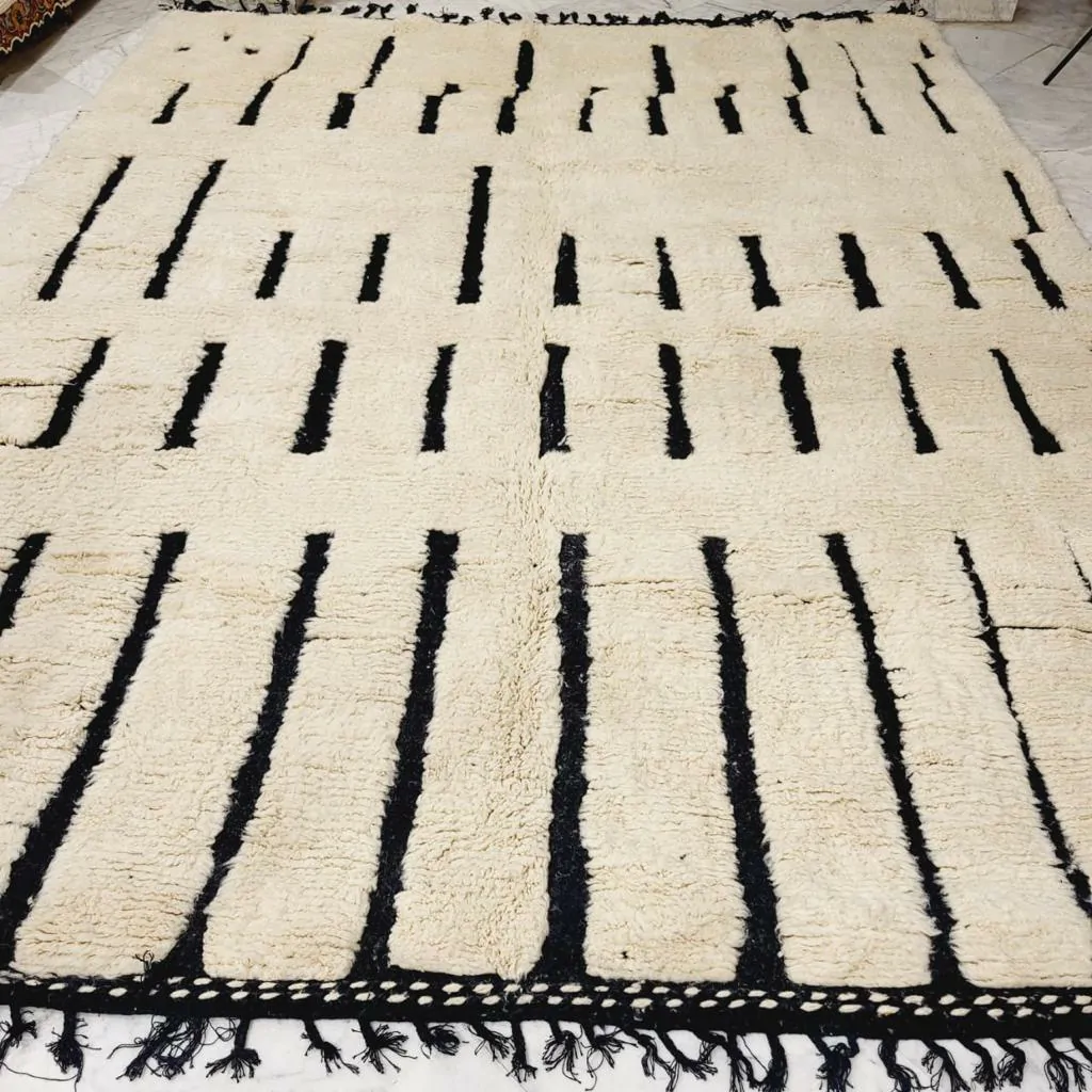 Shag Moroccan Beni Ourain Rug 10'x14' - Image 3