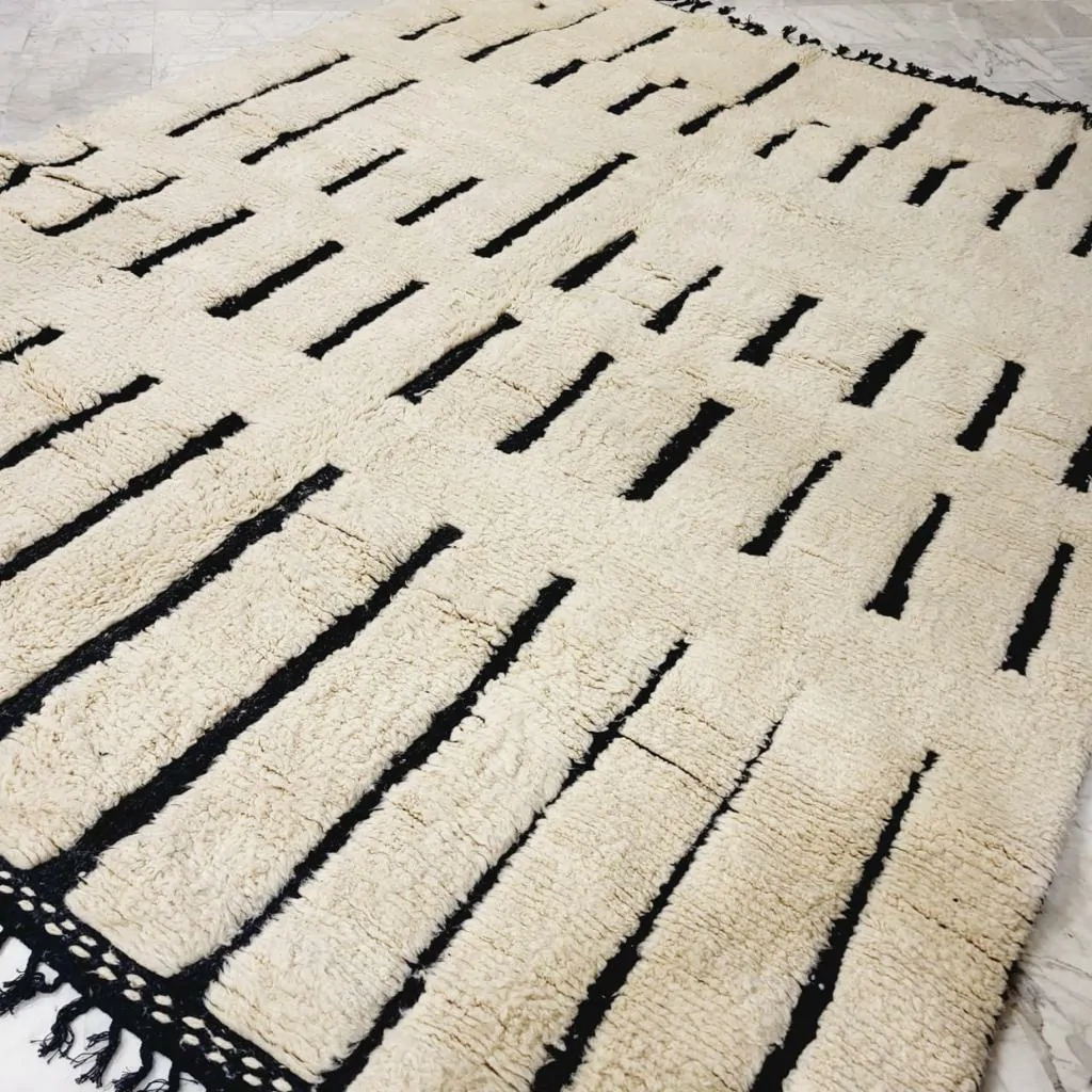 Shag Moroccan Beni Ourain Rug 10'x14' - Image 4