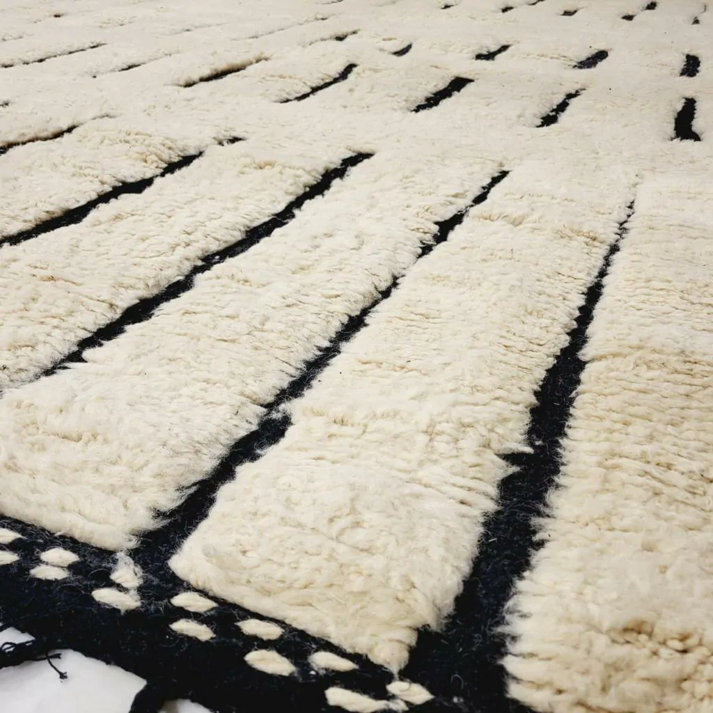 Shag Moroccan Beni Ourain Rug 10'x14' - Image 5