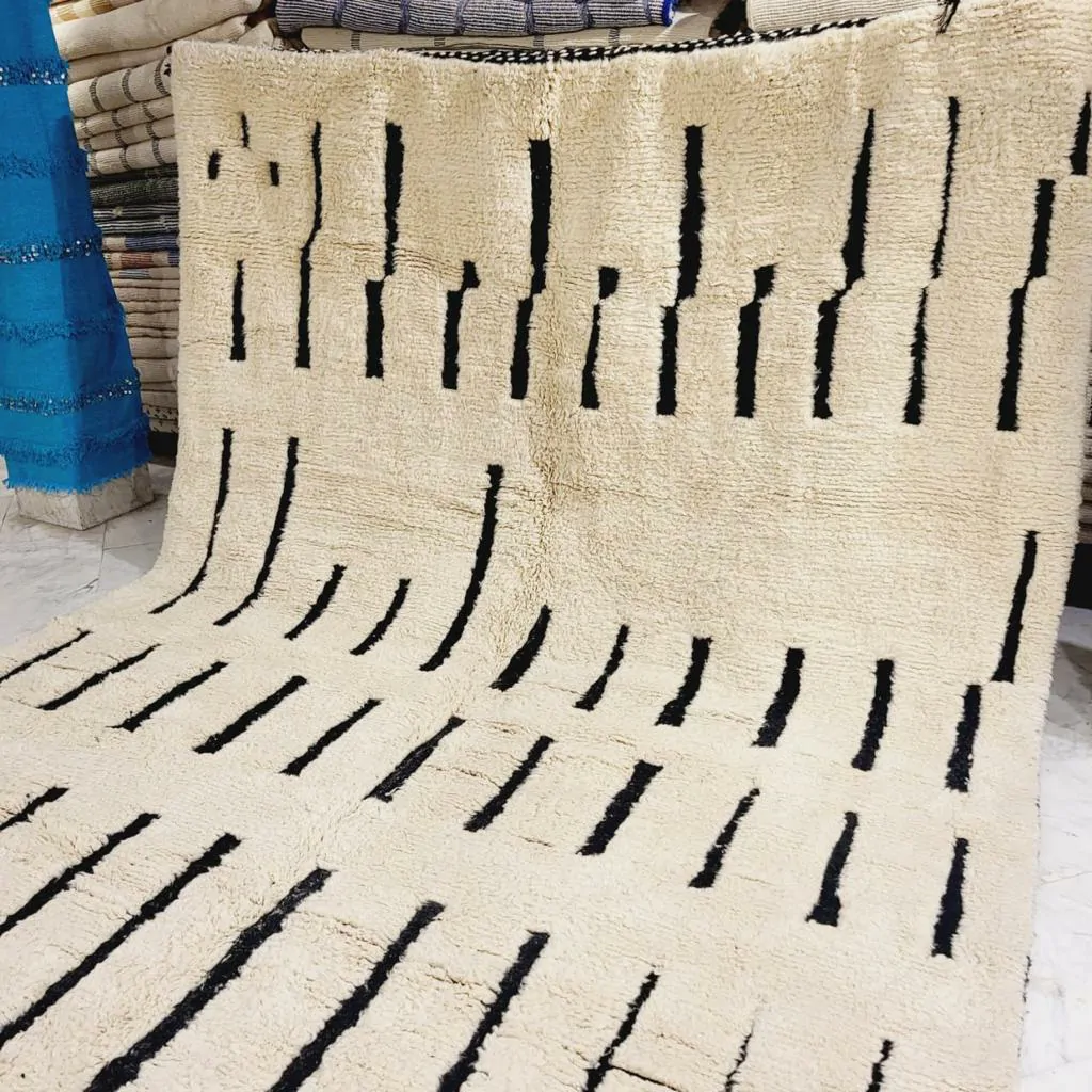 Shag Moroccan Beni Ourain Rug 10'x14' - Image 7