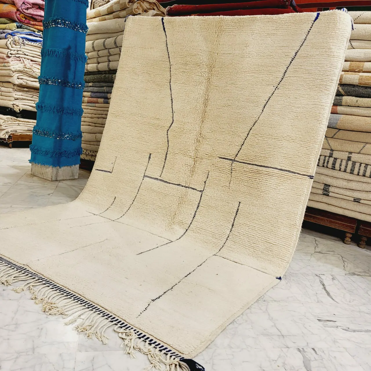 Shag Handmade Beni Ourain Rug 7'x10' - Image 10