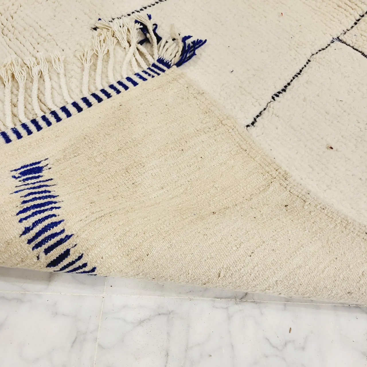 Shag Handmade Beni Ourain Rug 7'x10' - Image 4