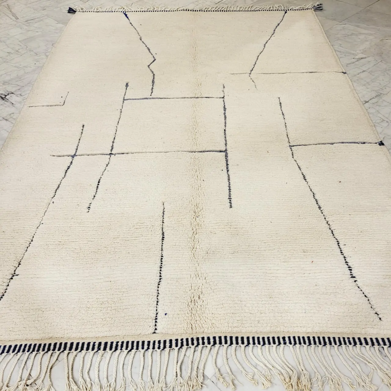 Shag Handmade Beni Ourain Rug 7'x10' - Image 5