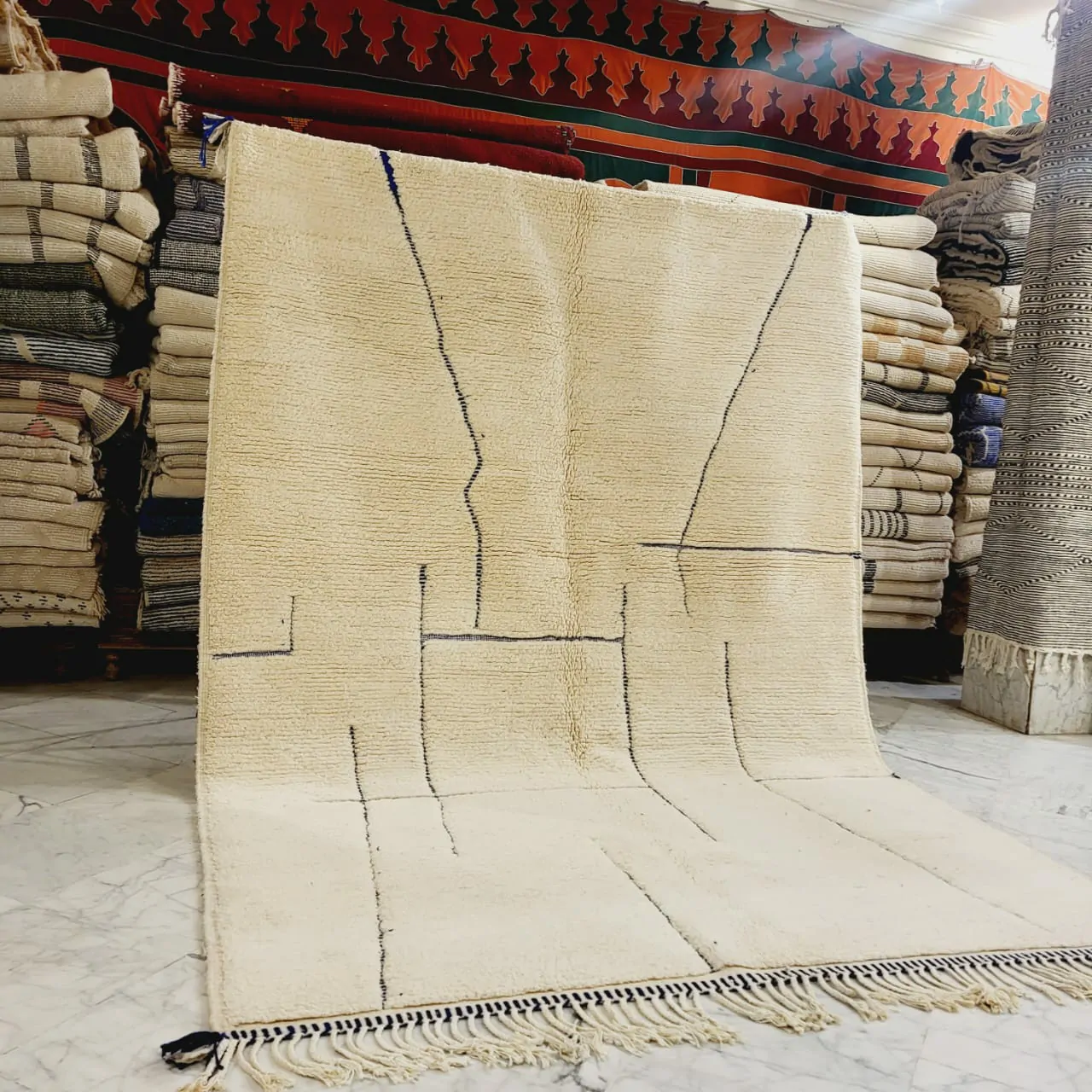 Shag Handmade Beni Ourain Rug 7'x10' - Image 11