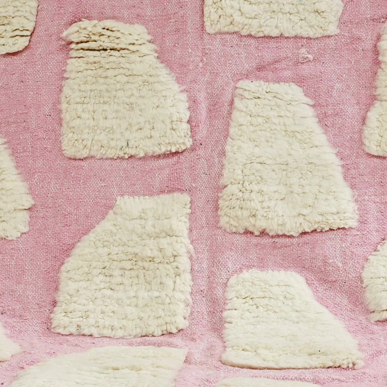 Shag Pink Moroccan Wool Rug 6'x10' - Image 13