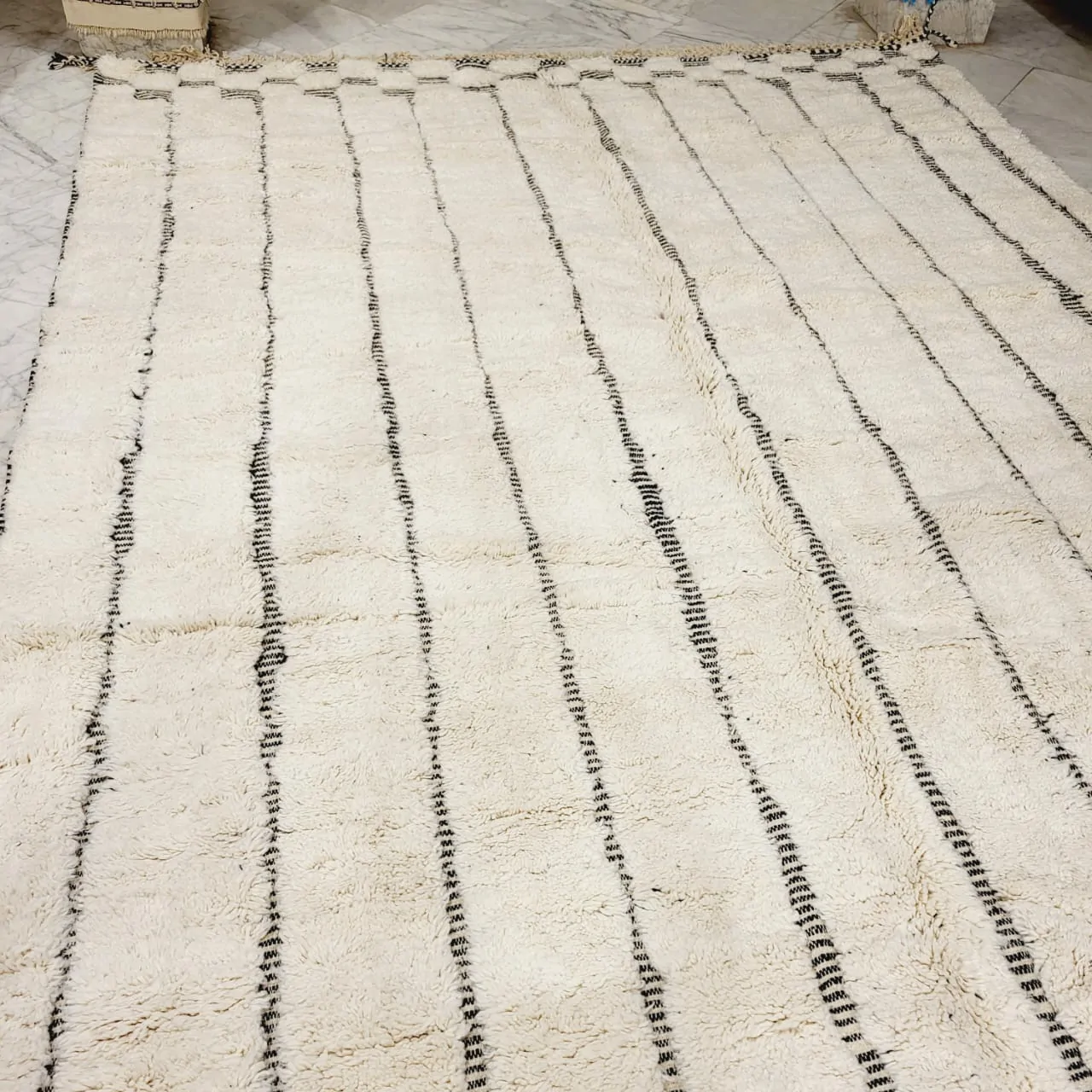 Shag Moroccan Beni Ourain Rug 10’x13′