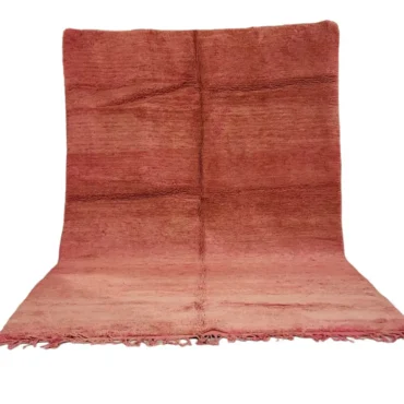 Vintage Moroccan Boujaad Berber Rug Pink 7’x19′