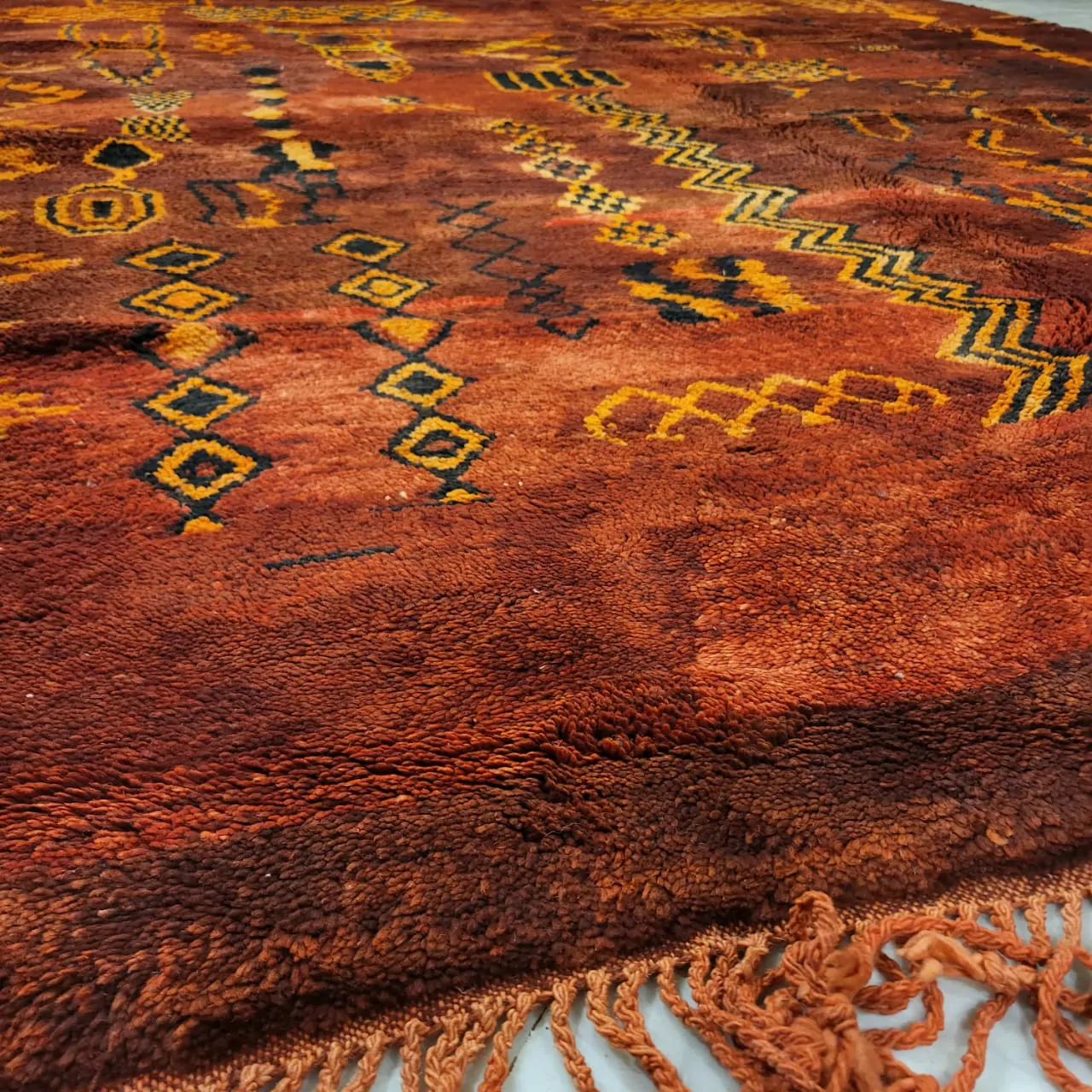 Vintage Moroccan Berber Rug 7'x10' - Image 9