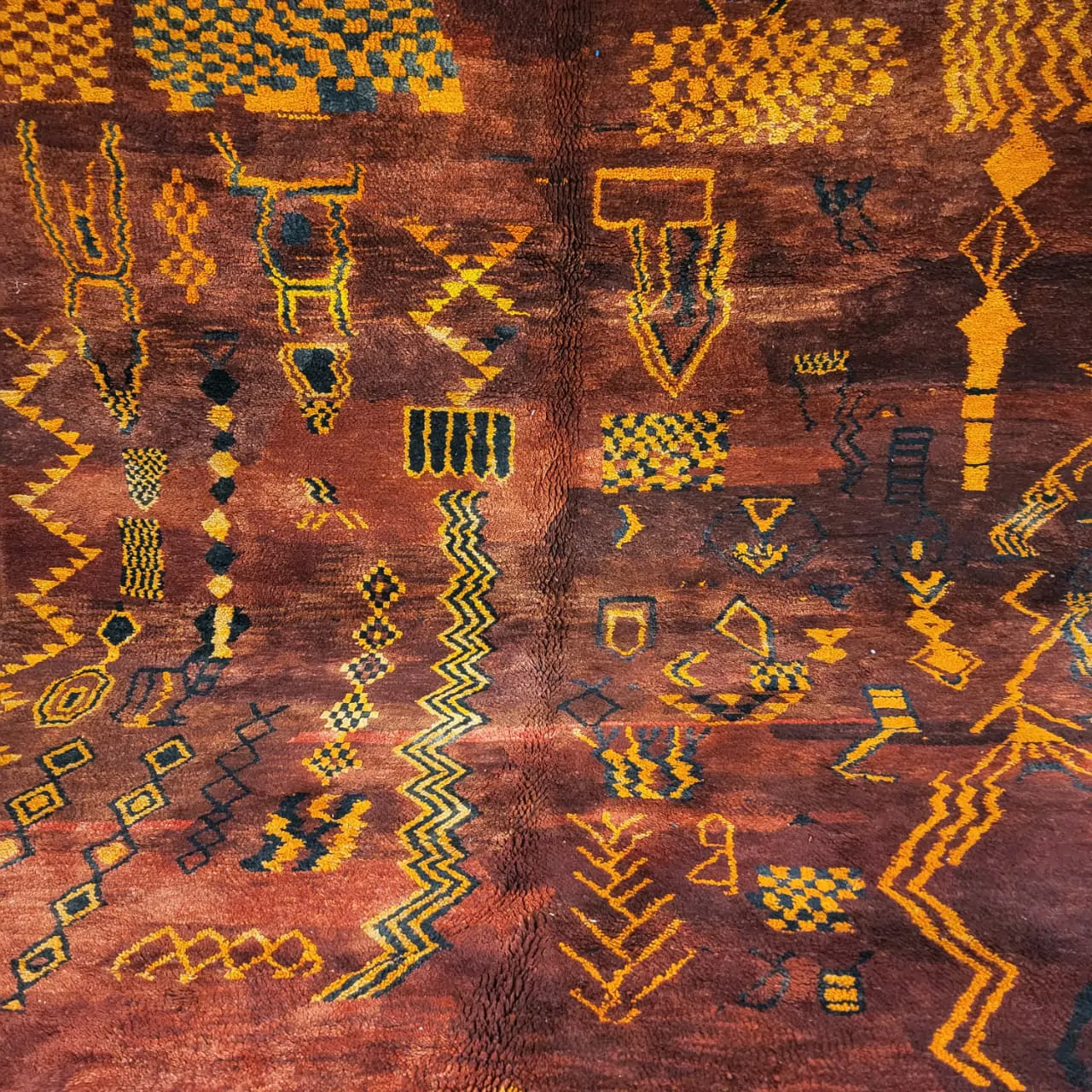 Vintage Moroccan Berber Rug 7'x10' - Image 12