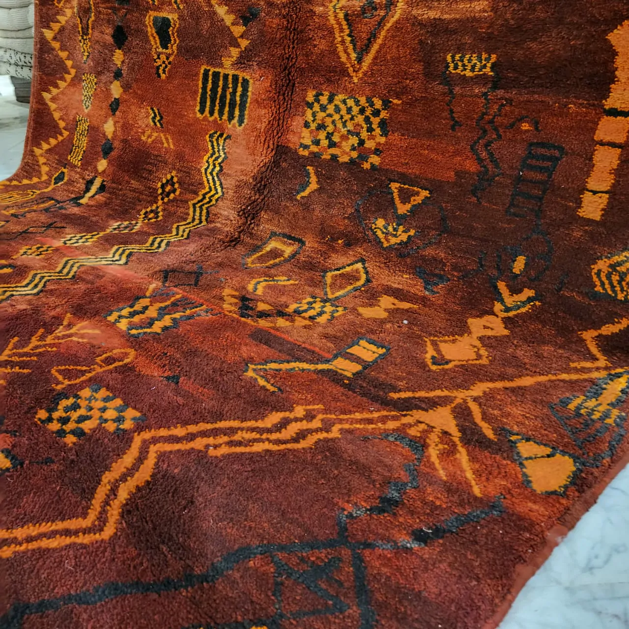 Vintage Moroccan Berber Rug 7'x10' - Image 7