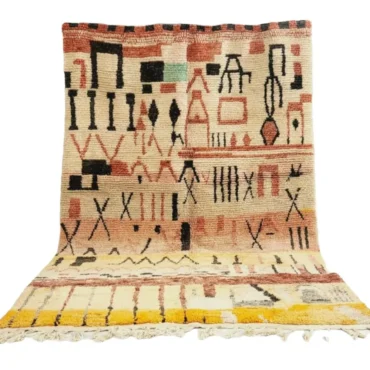 Vintage Moroccan Berber Wool Rug 7’x10′