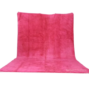 Solid Moroccan Hot Pink Rug